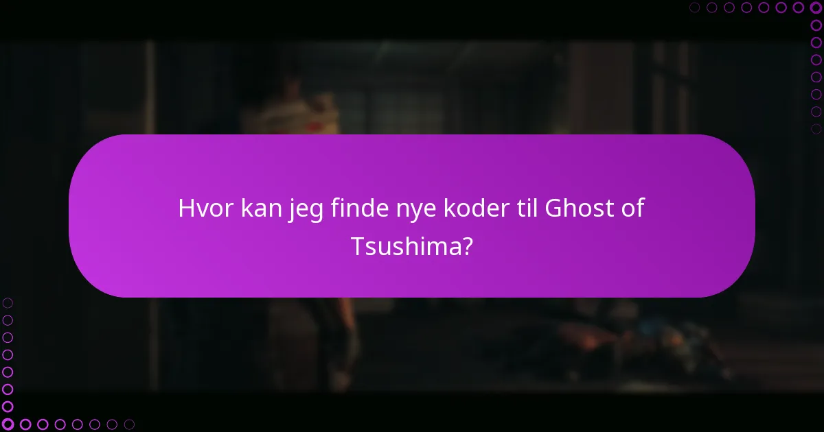 Hvilke platforme understøtter indløsning af Ghost of Tsushima-koder?